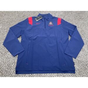 Nike Arizona Wildcats Mens M 1/4 Zip Lightweight Coach Jacket DN6168 Navy LS $85
